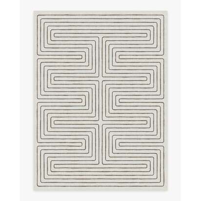 Labyrinth Camel & Ivory Rug by Jonathan Adler - 275 x 365 cm - All-In-One Rug