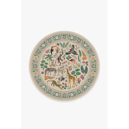 Jingle Jungle Rug by Iris Apfel - 185 Round cm - All-In-One Rug