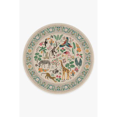 Jingle Jungle Rug by Iris Apfel - 245 Round cm - All-In-One Rug