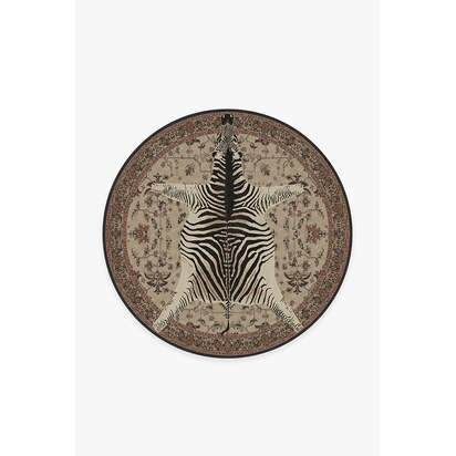 On Safari Hazel Rug by Iris Apfel - 185 Round cm - All-In-One Rug