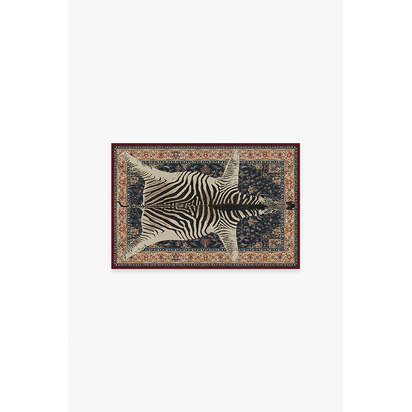 On Safari Sapphire Rug by Iris Apfel - 60 x 90 cm - All-In-One Rug