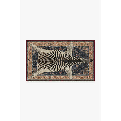 On Safari Sapphire Rug by Iris Apfel - 90 x 150 cm - All-In-One Rug