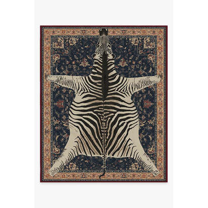 On Safari Sapphire Rug by Iris Apfel - 245 x 305 cm - All-In-One Rug