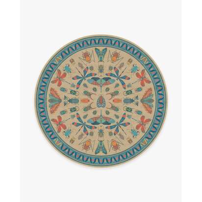 Flutterby Multicolor Rug by Iris Apfel - 245 Round cm - All-In-One Rug