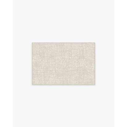 Crosshatch Beige Ivory Rug - 60 x 90 cm - All-In-One Rug