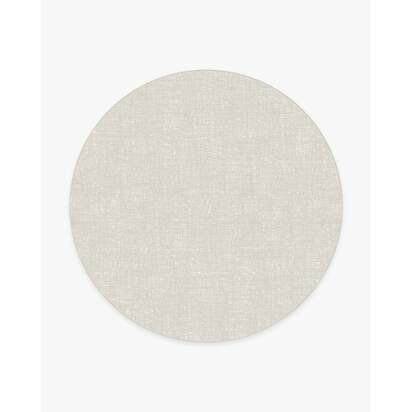 Crosshatch Beige Ivory Rug - 245 Round cm - All-In-One Rug