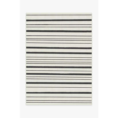 Hudson Stripe Black Rug - 150 x 215 cm - All-In-One Rug