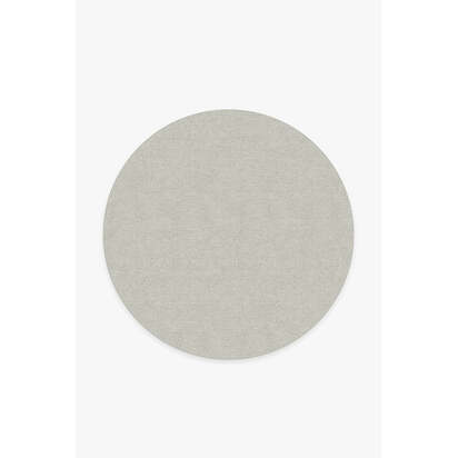 Heathered Solid Dove Grey Rug - 185 Round cm - All-In-One Rug
