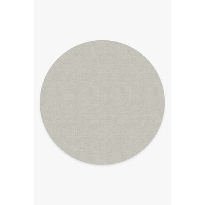 Heathered Solid Dove Grey Rug - 245 Round cm - All-In-One Rug