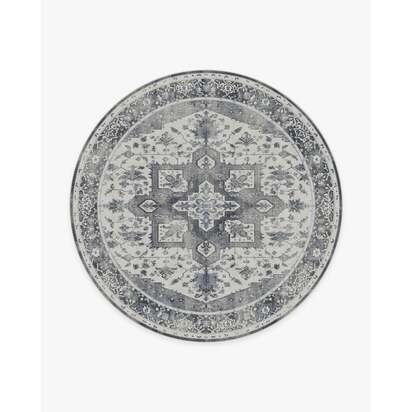 Kira Stone Blue Rug - 245 Round cm - All-In-One Rug