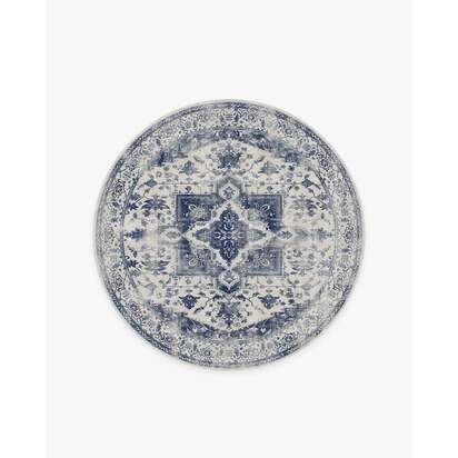 Kira Delft Blue Rug - 185 Round cm - All-In-One Rug
