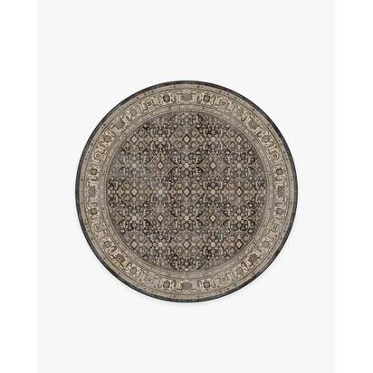 Alessia Dark Wood Rug - 185 Round cm - All-In-One Rug