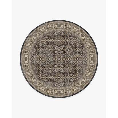 Alessia Dark Wood Rug - 245 Round cm - All-In-One Rug