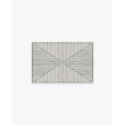 Inkdrop Black & Ivory Rug by Jonathan Adler - 60 x 90 cm - All-In-One Rug