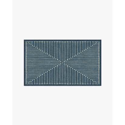 Inkdrop Lapis Blue Rug by Jonathan Adler - 90 x 150 cm - All-In-One Rug