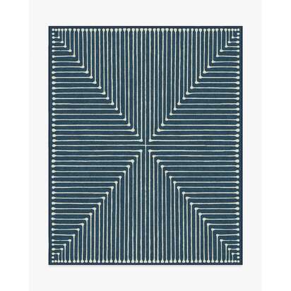 Inkdrop Lapis Blue Rug by Jonathan Adler - 245 x 305 cm - All-In-One Rug