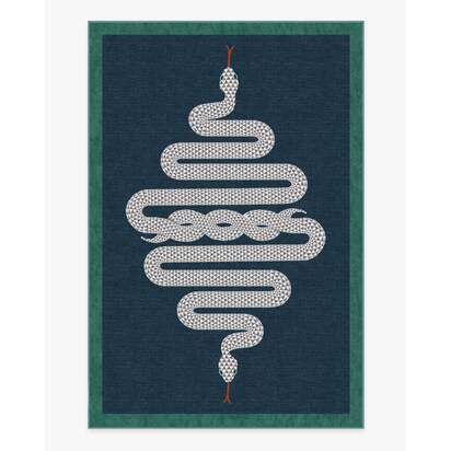 Venom Sapphire Rug by Jonathan Adler - 200 x 290 cm - All-In-One Rug