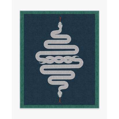 Venom Sapphire Rug by Jonathan Adler - 245 x 305 cm - All-In-One Rug