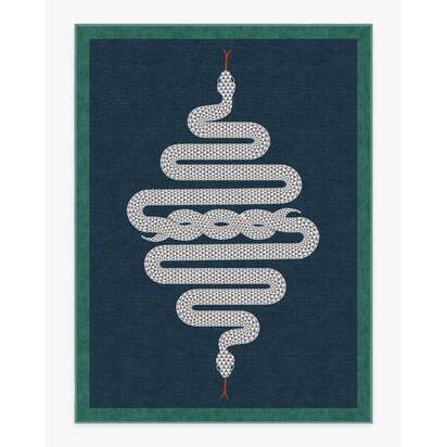 Venom Sapphire Rug by Jonathan Adler - 275 x 365 cm - All-In-One Rug
