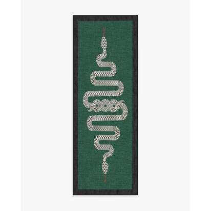 Venom Emerald Rug by Jonathan Adler - 75 x 215 cm - All-In-One Rug
