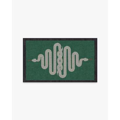 Venom Emerald Rug by Jonathan Adler - 90 x 150 cm - All-In-One Rug