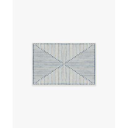 Inkdrop Slate Blue Rug by Jonathan Adler - 60 x 90 cm - All-In-One Rug