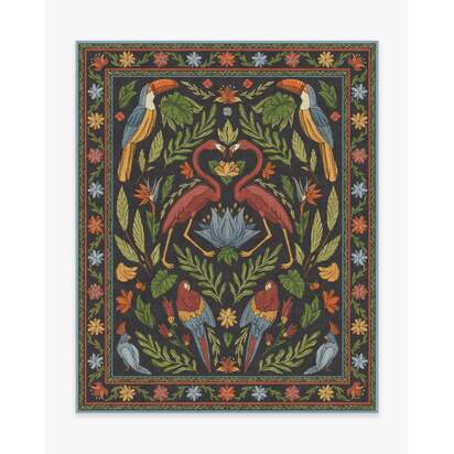 Birds Of A Feather Rug by Iris Apfel - 245 x 305 cm - All-In-One Rug