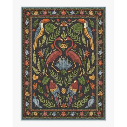 Birds Of A Feather Rug by Iris Apfel - 275 x 365 cm - All-In-One Rug