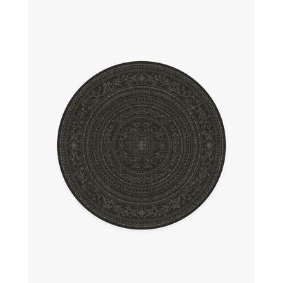Gisele Soft Black Rug - 185 Round cm - All-In-One Rug
