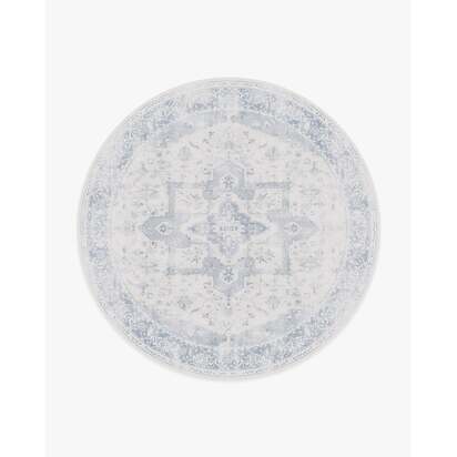 Kira Soft Blue Rug - 245 Round cm - All-In-One Rug