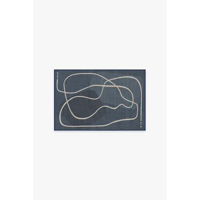 Strova Dusk Blue Rug - 60 x 90 cm - All-In-One Rug
