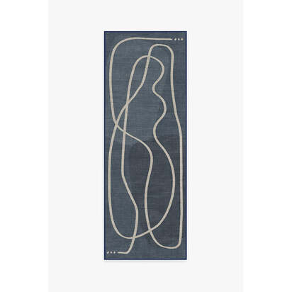 Strova Dusk Blue Rug - 75 x 215 cm - All-In-One Rug