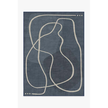 Strova Dusk Blue Rug - 150 x 215 cm - All-In-One Rug