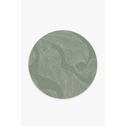 Sana Sage Green Rug - 185 Round cm - All-In-One Rug