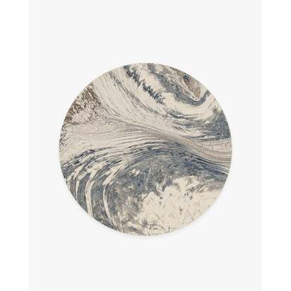 Malaspina Dusk Blue Rug - 185 Round cm - All-In-One Rug
