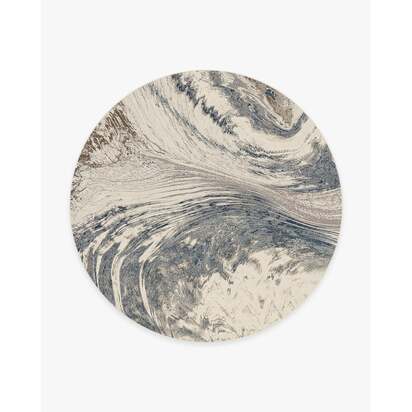 Malaspina Dusk Blue Rug - 245 Round cm - All-In-One Rug