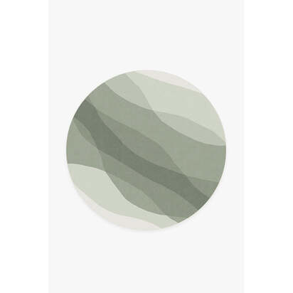 Kallan Sage Green Rug - 185 Round cm - All-In-One Rug