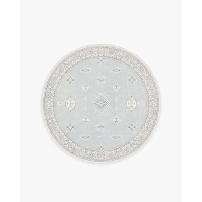 Verena Soft Blue Rug - 185 Round cm - All-In-One Rug