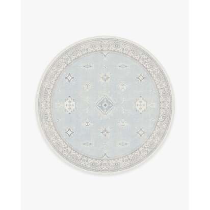 Verena Soft Blue Rug - 245 Round cm - All-In-One Rug