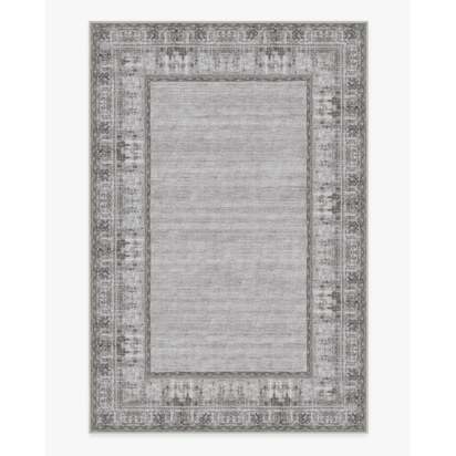Vintage Daisy Bordered Grey Rug - 185 x 275 cm - All-In-One Rug