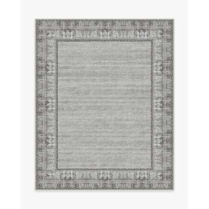 Vintage Daisy Bordered Grey Rug - 245 x 305 cm - All-In-One Rug
