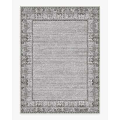 Vintage Daisy Bordered Grey Rug - 275 x 365 cm - All-In-One Rug