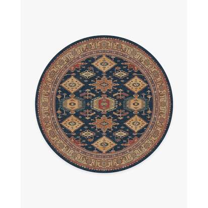 Cambria Sapphire Rug - 245 Round cm - All-In-One Rug