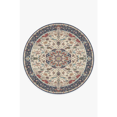 Sima Royal Blue Rug - 245 Round cm - All-In-One Rug