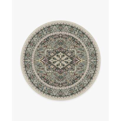 Hendesi Heriz Sage Rug - 245 Round cm - All-In-One Rug