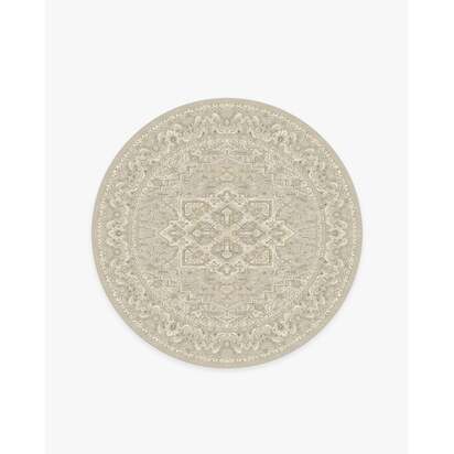 Hendesi Heriz Cream Rug - 185 Round cm - All-In-One Rug