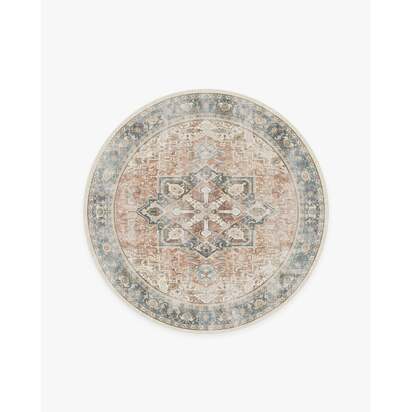 Kamran Coral Rug - 185 Round cm - All-In-One Rug