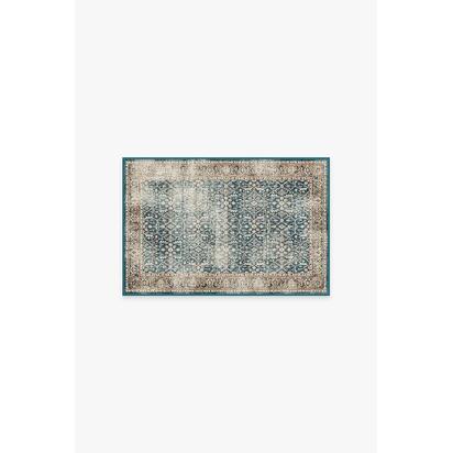 Celestine Teal Blue Rug - 60 x 90 cm - All-In-One Rug