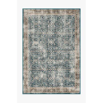 Celestine Teal Blue Rug - 185 x 275 cm - All-In-One Rug