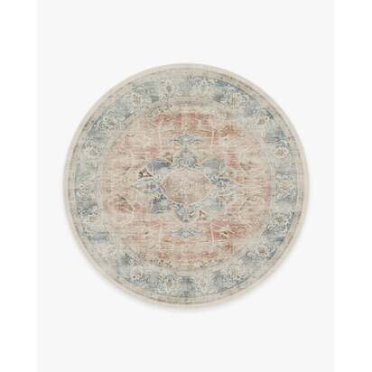 Sarrah Coral Rug - 245 Round cm - All-In-One Rug